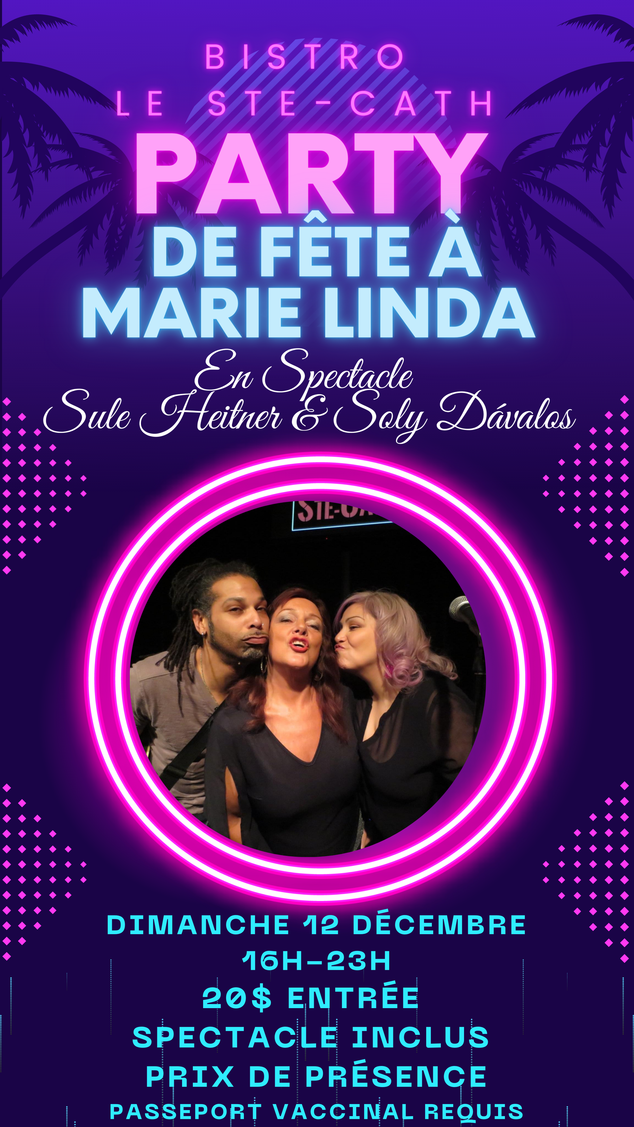 Party de fête à Marie Linda